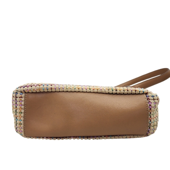 Fossil Women's Vintage Basket Weave Leather Strap Shoulder Bag - OS - Picture 6 of 8